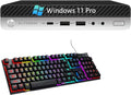 HP Elitedesk 800 G3 High Performance Mini Desktop PC with Core i7-6700 3.4GHz-4.0GHz Processor, 8GB DDR4 RAM, 256GB SSD, USB WiFi+BT, Keyboard and Mouse, Windows 11 Pro (Renewed)