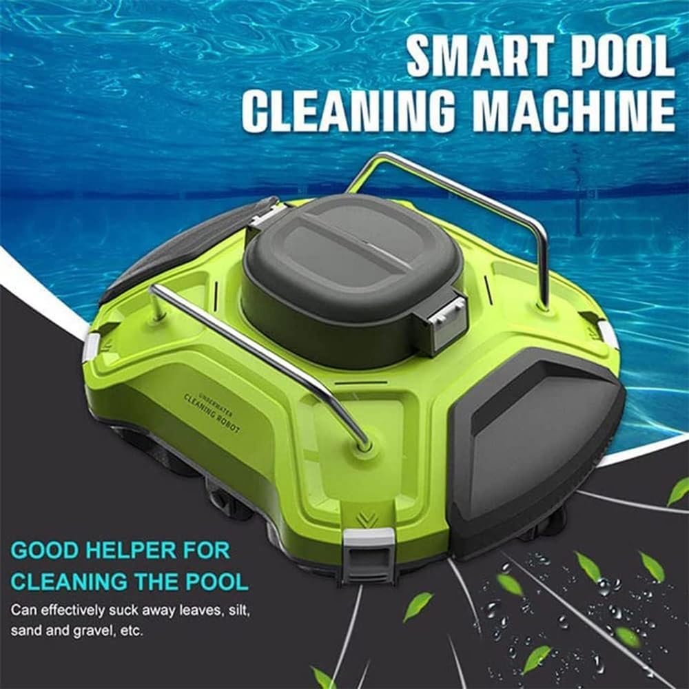 Robotic Pool Cleaner Fully Automatic Swimming Pool Cleaning Robot Wireless Intelligent Cleaning Underwater Cleaning Suction Device Rechargeable