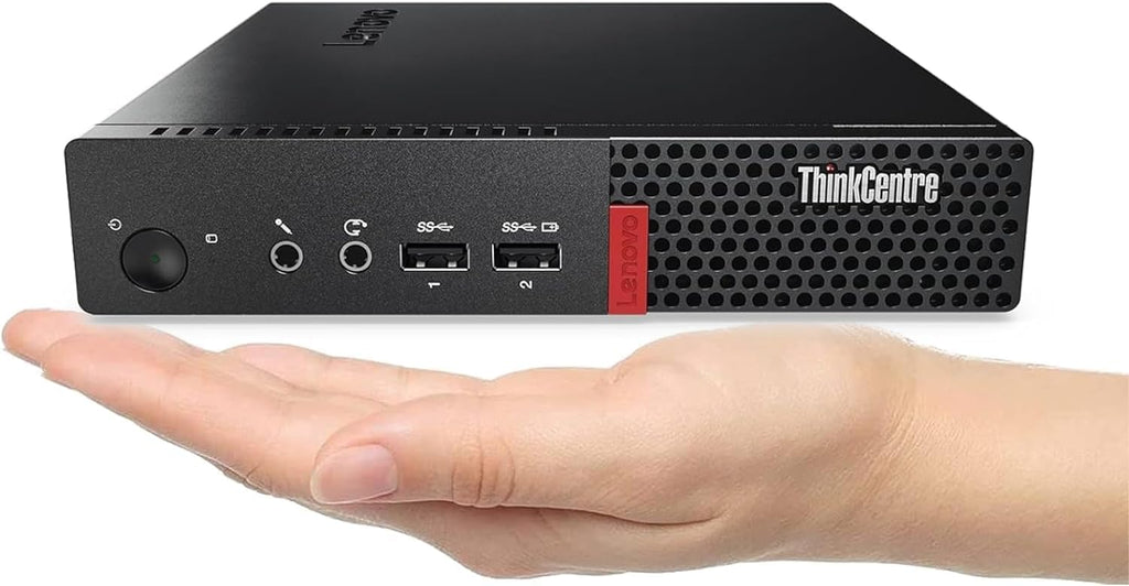 Lenovo ThinkCentre M910q Tiny Desktop Computer mini PC, Intel Core i5-6500T, 8 GB RAM, 250 GB SSD, Keyboard & Mouse, Windows 11 Pro (Renewed)