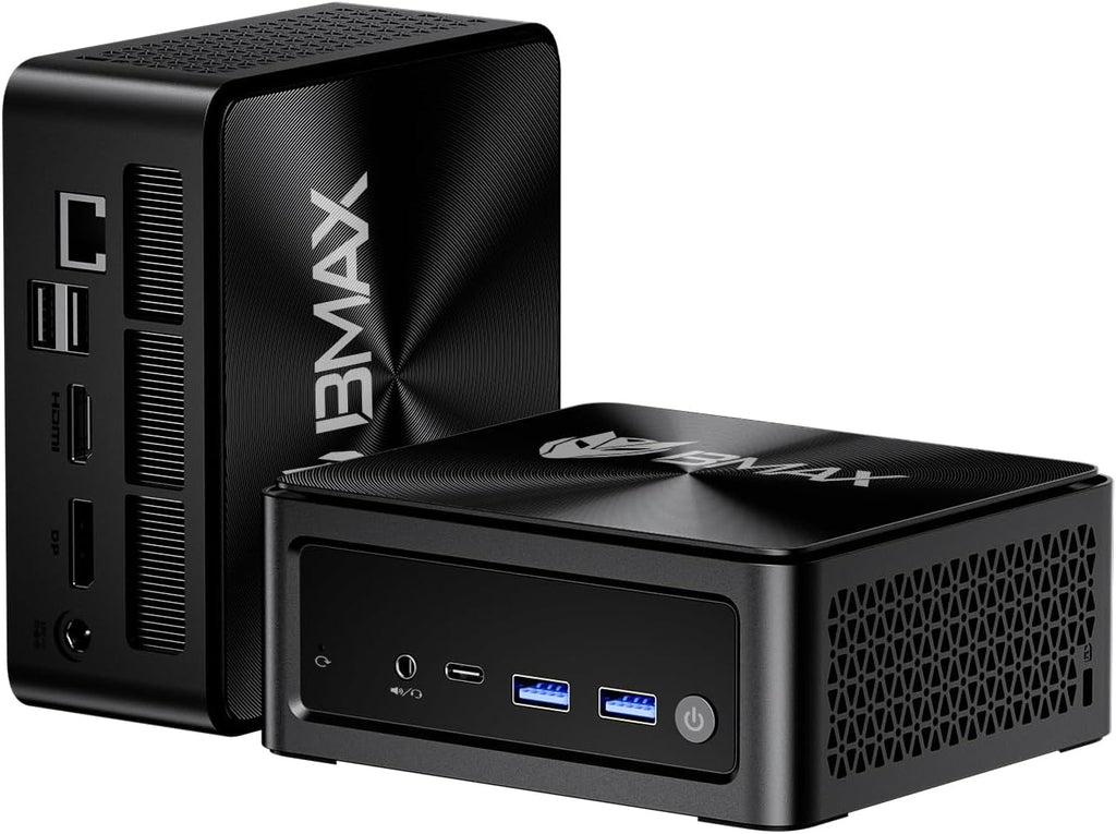 Bmax Mini PC B8A Pro, AMD Ryzen 7 8745HS (8-Core, Up to 4.9GHz) 16GB DDR5 512GB NVMe SSD, Radeon 780M RDNA 3, Triple Display 8K HDMI 2.1/DP 2.1, WiFi 6, Windows 11 Mini Desktop for Gaming & Office