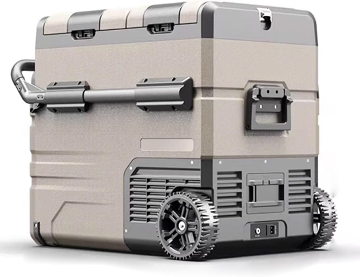 Car Fridge Plug in Cooler Portable Cooler Electric 35L/45L/55L with Wheels and Handle Fast Cooling for Truck Van Travel Camper -20℃~+20℃ Double-Door Design(60 * 40 * 57cm)