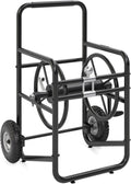 Suncast 200' Pro Hose Reel Cart with Flat-Free Rubber Tires, Outdoor Weather-Resistant Steel Garden Hose Reel Cart, 200' of 5/8' Hose Capacity, Made in the USA