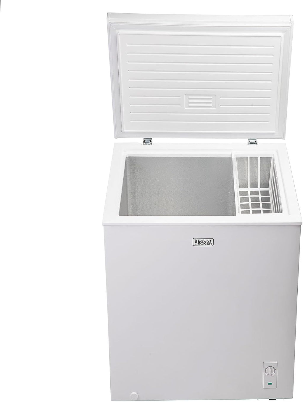BLACK+DECKER 5.0 Cu. Ft. Chest Freezer, Holds up to 175 Lbs. of Frozen Food with Organizer Basket