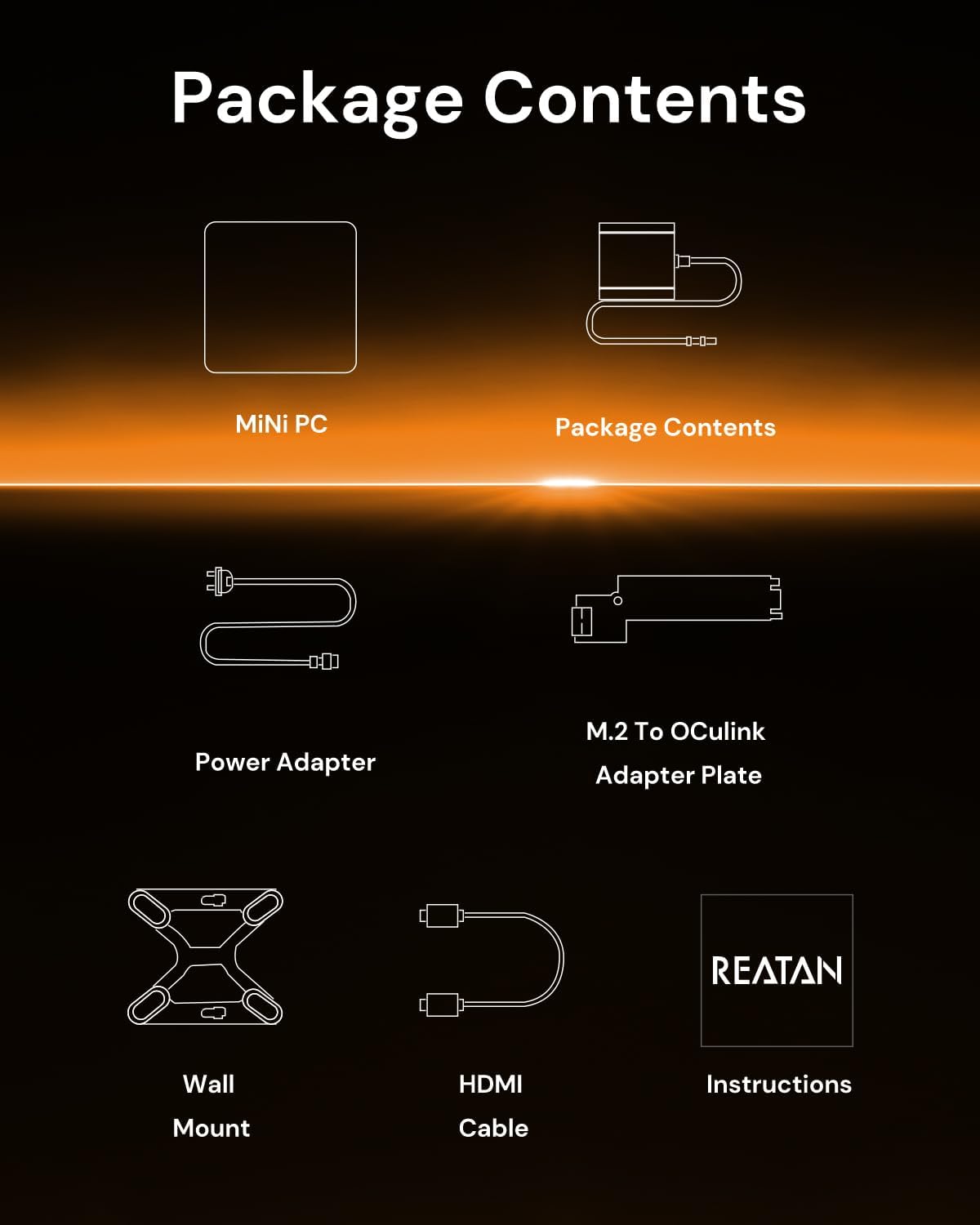 Reatan X7 AI Oculink Gaming Mini PC AMD Ryzen 7 255(Upgraded 8745HS), Barebone Mini PC(NO OS/RAM/SSD), Desktop Mini Computers Radeon 780M Graphics, 2.5G LAN/HDMI 2.1/2 * 8K USB 4.0/Wi-Fi 7/BT5.4