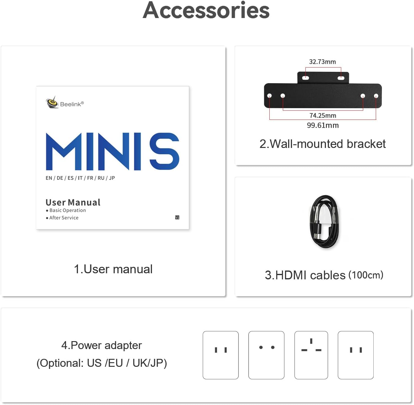 Beelink MINI S12 Mini PC with N95 Processor, 16G DDR4 500G SSD Mini Desktop PC, WiFi5, BT4.2, Dual HDMI, Ethernet LAN Business Mini Computer
