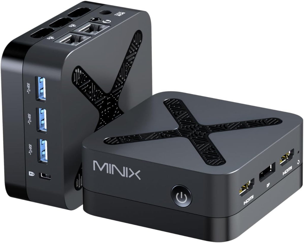 MINIX NEO Z95 Mini PC,Intel 12th Gen N95,16GB LPDDR5X RAM,512GB NVMe SSD, Dual LAN Mini Computers/4K Triple Display HDMI/DP/VESA Mount/Auto Power On/WOL for Business Home Office,Digital Signage