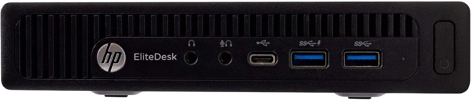 HP EliteDesk 800 G2 Mini Business Desktop PC Intel Quad-Core i5-6500T-2.5 GHz ,8G DDR4,240G SSD,VGA,DP port,Windows 10 Professional 64 Bit-Multi-Language-English/Spanish (Renewed)