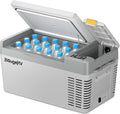 BougeRV 12 Volt Refrigerator, CRPRO 21 Quart 12V Car Fridge, Portable Freezer (-8℉~50℉), Compressor Cooler with 12V/24 DC, 110-240 AC for Outdoor Camping Overlanding Truck RV SUV Van (White)
