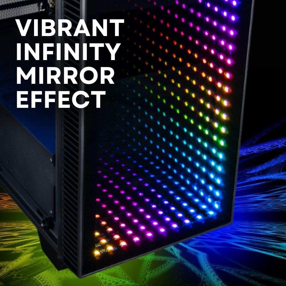 Empowered PC Continuum Mini Gaming Desktop - NVD GeForce RTX 5060 Ti 8GB, AMD 8-Core Ryzen 7 5700X Processor, 32GB RAM, 2TB NVMe SSD, WiFi, Windows 11 Pro - Tiny Liquid Cooled RGB Gamer Computer
