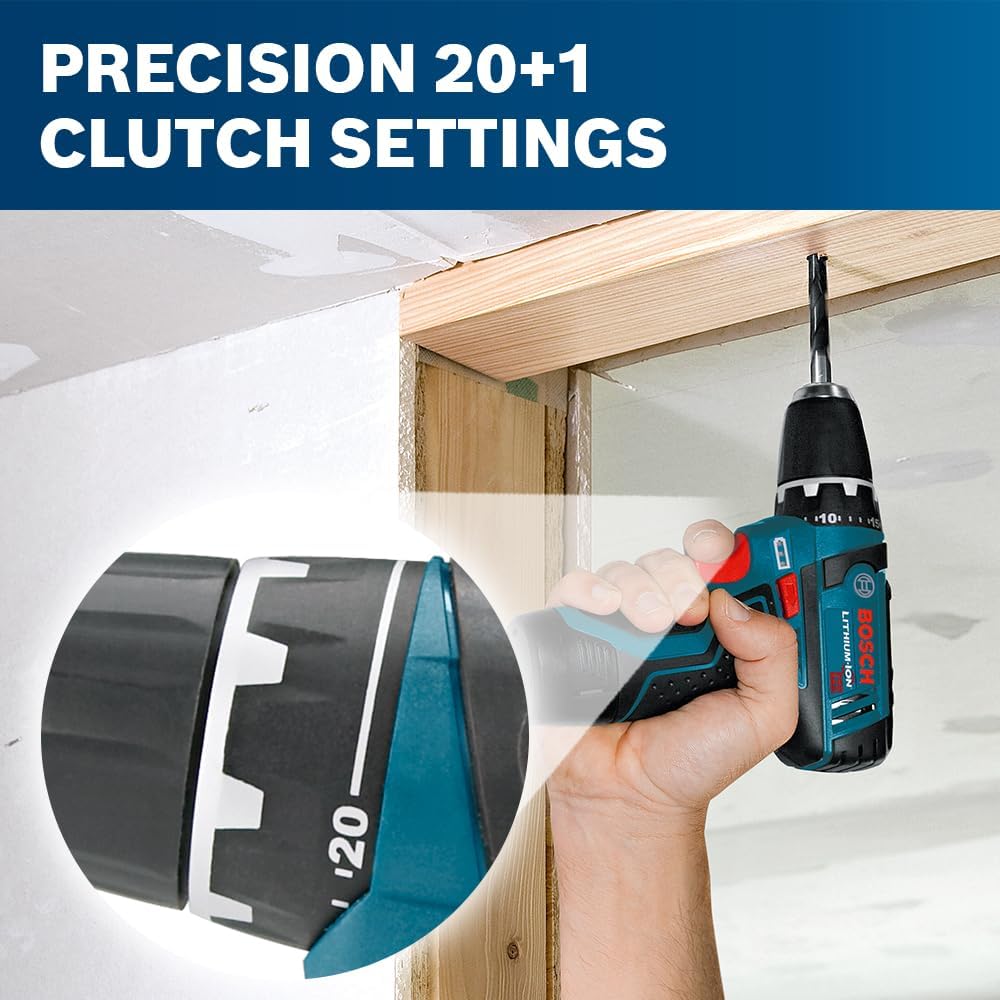 Bosch 12V Max Cordless 2-Tool Combo Kit with Drill/Driver and Impact Driver (CLPK22-120)