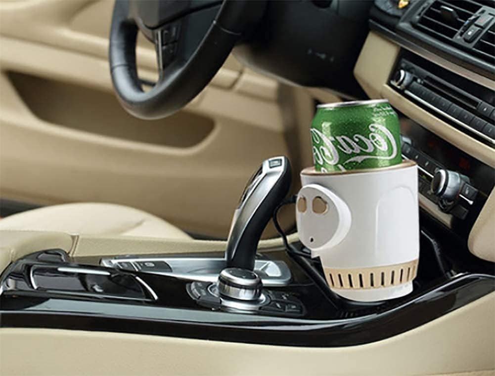 Electric cooler Home Car Cup Cooler Warmer Quick Electric Cooling Cup Portable Dormitory Cooling and Heating Fast Cooling Cup 2 In 1 Electric Beverage Bottle Cooler for Office/Road Trip