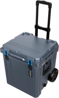 Cubix Outdoors QuadraX 46QT Wheeled Rotomolded Portable Hard Cooler for Camping, Fishing, Beach | Heavy Duty Insulated Ice Chest with Wheels and Handle | Cold Retention 5 Days