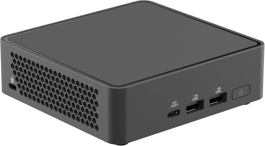 ASUS NUC 15 Pro Slim Barebones Mini PC with Intel Series 2 Core Ultra 5 225H, up to 96GB DDR5 RAM, Dual Storage, Thunderbolt™ 4, Wi-Fi 7 & Bluetooth 5.4, Toolless Chassis Access, VESA Mount Included