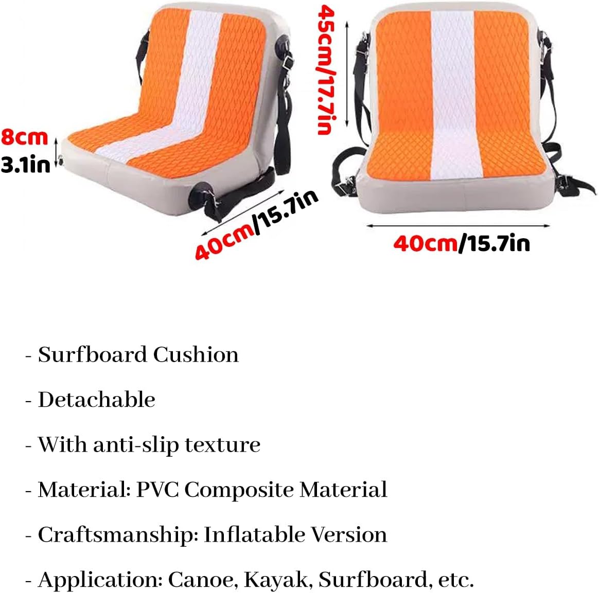 Extra Wide Inflatable Paddle Boards Seat for Adults Kids, Universal Sup-Kayak Detachable Seats Replacement, Rowboats Bote Sup Accessories(Style-A)