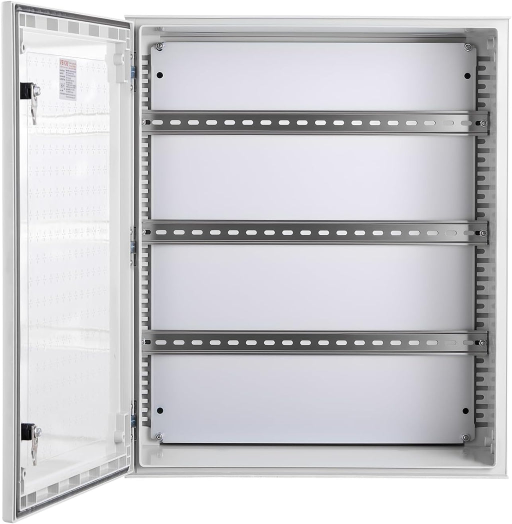 VEVOR Electrical Enclosure Box,23.6''×19.7''×9.1'',Fiberglass Junction Box,IP66 Waterproof & Dustproof,Outdoor Electrical Box,with Mounting Plat