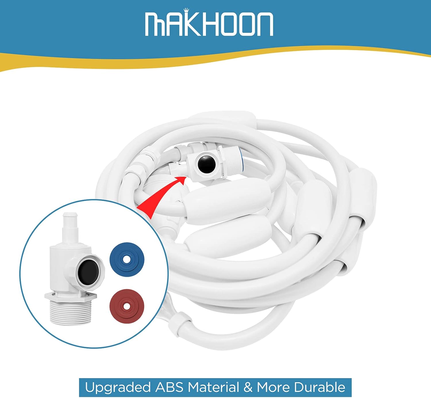 MAKHOON [Upgraded] Pool Cleaner Feed Hose Replacement for Zodiac Polaris 280 380 180 3900 Pool Cleaner Feed Hose G5(Not Compatible with Polaris 360)