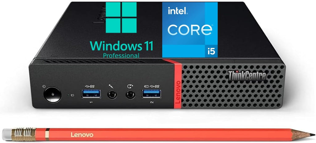 Lenovo ThinkCentre M700 Tiny Desktop Computer PC, Intel Quad Core i5-6500T 2.5GHz, 8G DDR4, 256G SSD, WiFi, Keyboard & Mouse, 2 DisplayPort, Windows 11 Pro (Renewed)