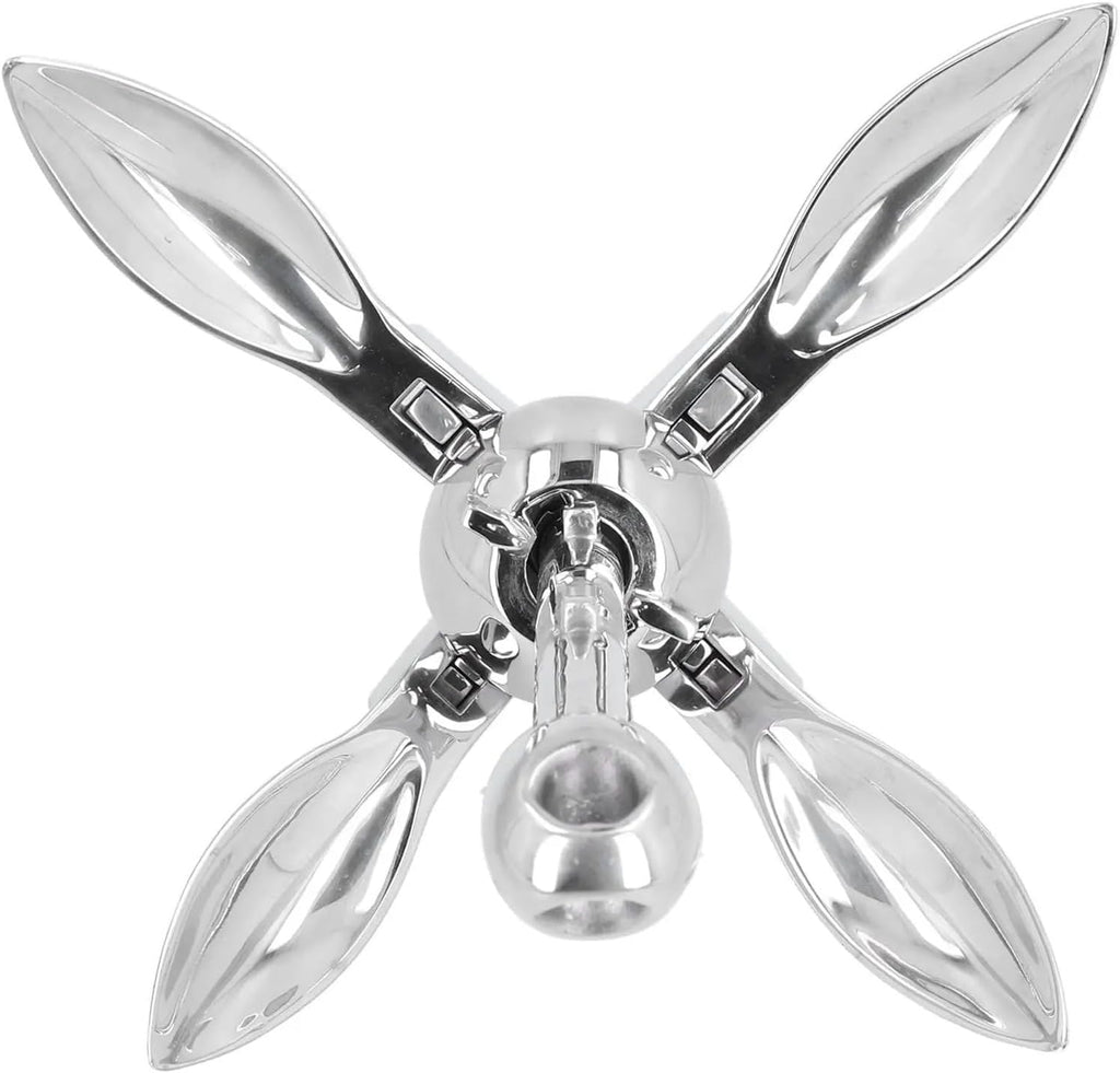 Folding Anchor, Foldable Grapnel Anchor 316 Stainless Steel Practical Hardware,for Small Boats Canoe Paddle Boards