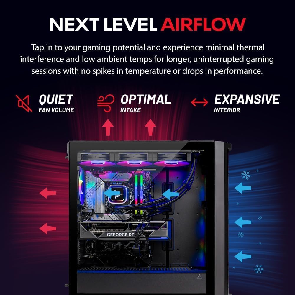 Skytech Gaming Legacy 4 Gaming PC, AMD Ryzen 7 9800X3D 4.7GHz, NVIDIA RTX 5090 32GB VRAM, X870 Board, 2TB Gen4 NVMe SSD, 64GB DDR5 RAM 6000, 1000W Gold ATX 3 PSU, 360 ARGB AIO, WI-FI 7, Windows 11