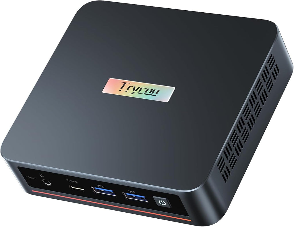 Trycoo WI6 Mini PC Computer Alder Lake N95(Up to 3.4GHz), 8GB DDR4 256GB SSD, Desktop Mini Computer 4K Triple Display, Type-C, Dual HDMI, RJ45 LAN Ethernet, WiFi5, BT4.2 for Office, Home, Business