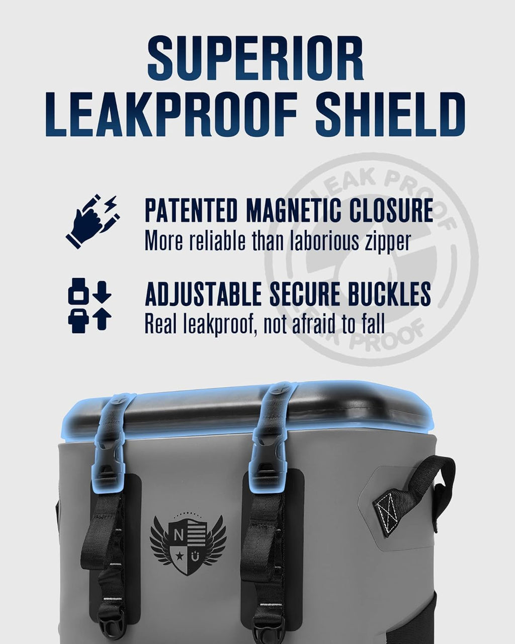 30 Can Magnetic Backpack Cooler, Zipperless Soft Cooler Backpack with Wide-Mouth Magnetic Lid, Leakproof Insulated Soft Sided Cooler for Beach, Fishing, Tailgating & Kayak