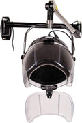Samger Retractable 900W Wall Mounted Hair Hood Dryer Professional Hair Dryer with Flexible Swivel Arm Built-in 60min Timer Adjustable Temperature 70℃ Beauty Barber Spa Equipment Fits Concrete Wall