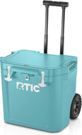 RTIC 45 QT Wheeled Ultra-Tough Cooler Hard Insulated Portable Ice Chest Box for Beach, Drink, Beverage, Camping, Picnic, Fishing, Boat, Barbecue, Rotomolded Construction