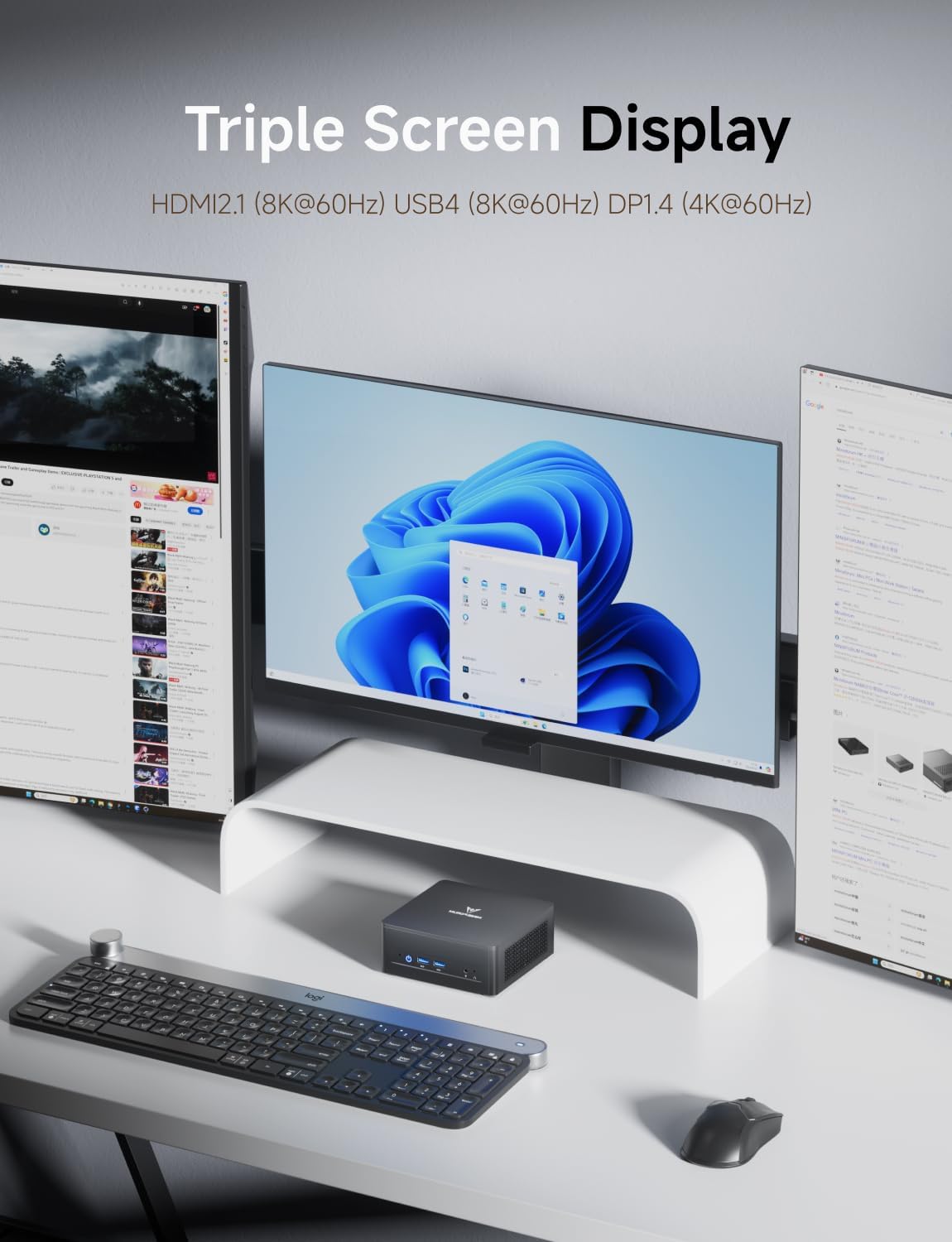 MINISFORUM UM760 Slim Mini PC AMD Ryzen 5 7640HS DDR5 32G RAM 512GB SSD PCIe4.0 Desktop Computer,HDMI/DP/USB4 8K@60Hz Output, 1X 2.5G RJ45 Port, 4X USB Port, Dual Band WiFi, AMD Radeon 760M Graphics
