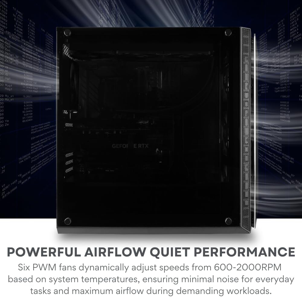 Sentinel Threadripper PRO 9975WX 32-Core Workstation PC RTX 5070 Ti, 128GB RAM, 4TB Gen5 SSD+3TB HDD, W11P (High Performance Desktop for Gen AI, AR, ML, CAD, Deep Learning, 3D Modeling, Rendering)