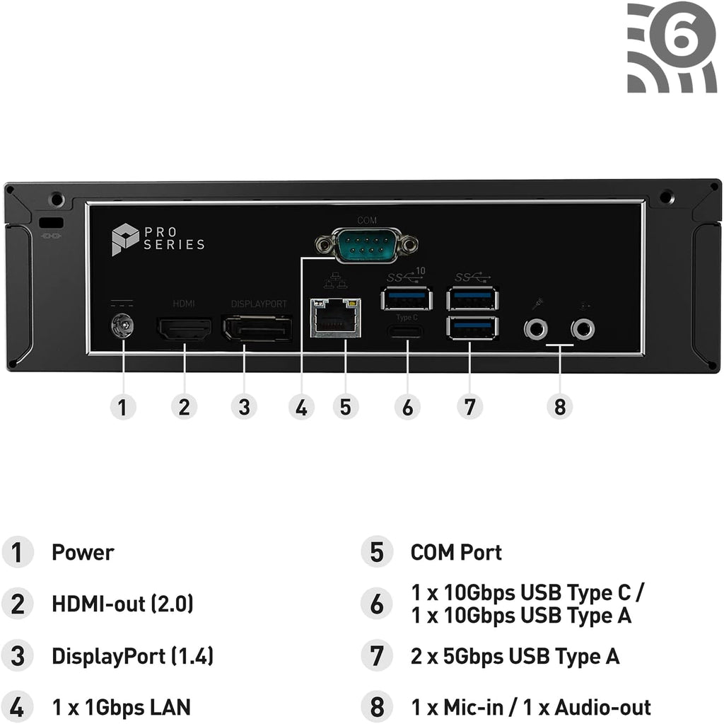 msi PRO DP21 Mini PC Desktop – Intel Core i3-13100 13th Gen, 8GB DDR4 RAM, 500GB NVMe SSD, Intel UHD 730, Wi-Fi, Bluetooth, Windows 11 Home (13M-498US)