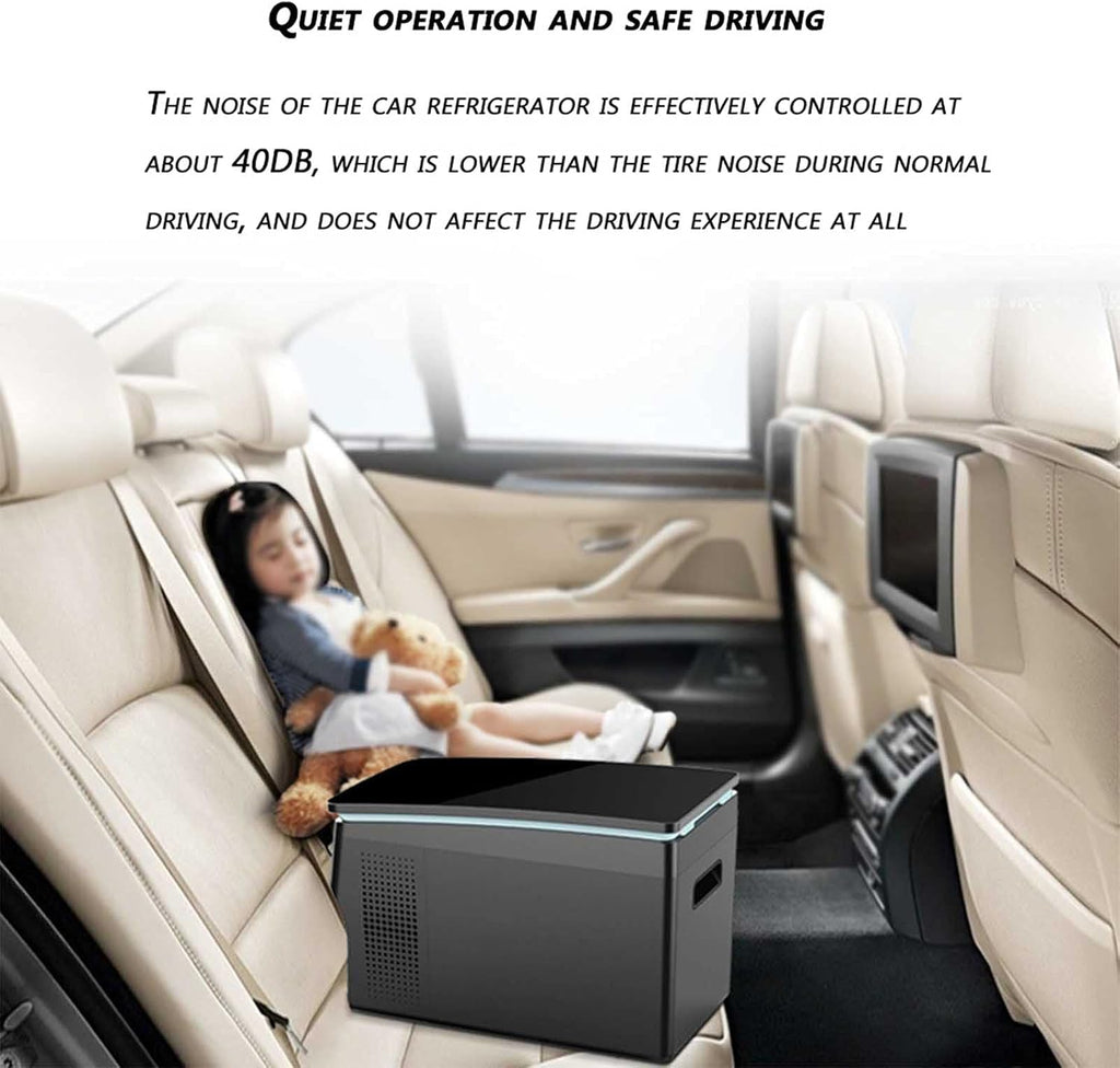 Portable Refrigerator for Car, Car Cooler | -20℃ to 20℃ Compressor Based Electric 12V /24V for Vehicles and Trucks | Home Fridge | AC and DC Travel Freezer for RV