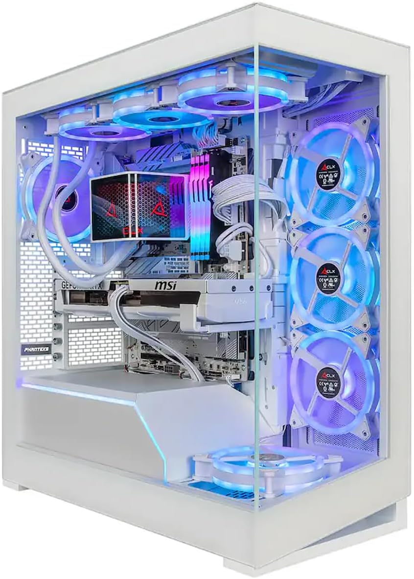 CLX Horus Gaming PC - Intel Core Ultra 9 285K 3.7GHz, GeForce RTX 5080, 4TB NVMe M.2 SSD, 192GB DDR5 RGB Memory, 360mm AIO, WiFi, Windows 11 Home, White