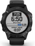 Garmin 010-02158-01 Fenix 6 Pro, Premium Multisport GPS Watch, Features Mapping, Music, Grade-Adjusted Pace Guidance and Pulse Ox Sensors, Black