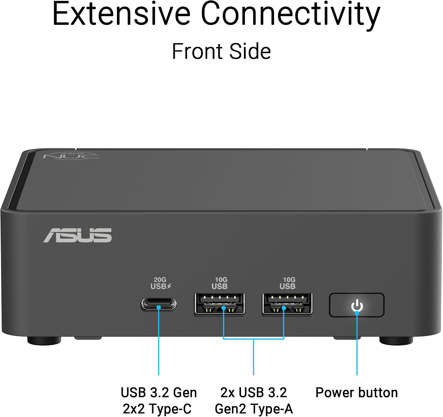 ASUS NUC 15 Pro Slim Full System Mini PC with Intel Series 2 Core 7 240H, 16GB DDR5 RAM, 1TB PCIe G4x4 NVMe SSD, Thunderbolt™ 4, Wi-Fi 7 & Bluetooth 5.4, Toolless Chassis Access, VESA Mount Included
