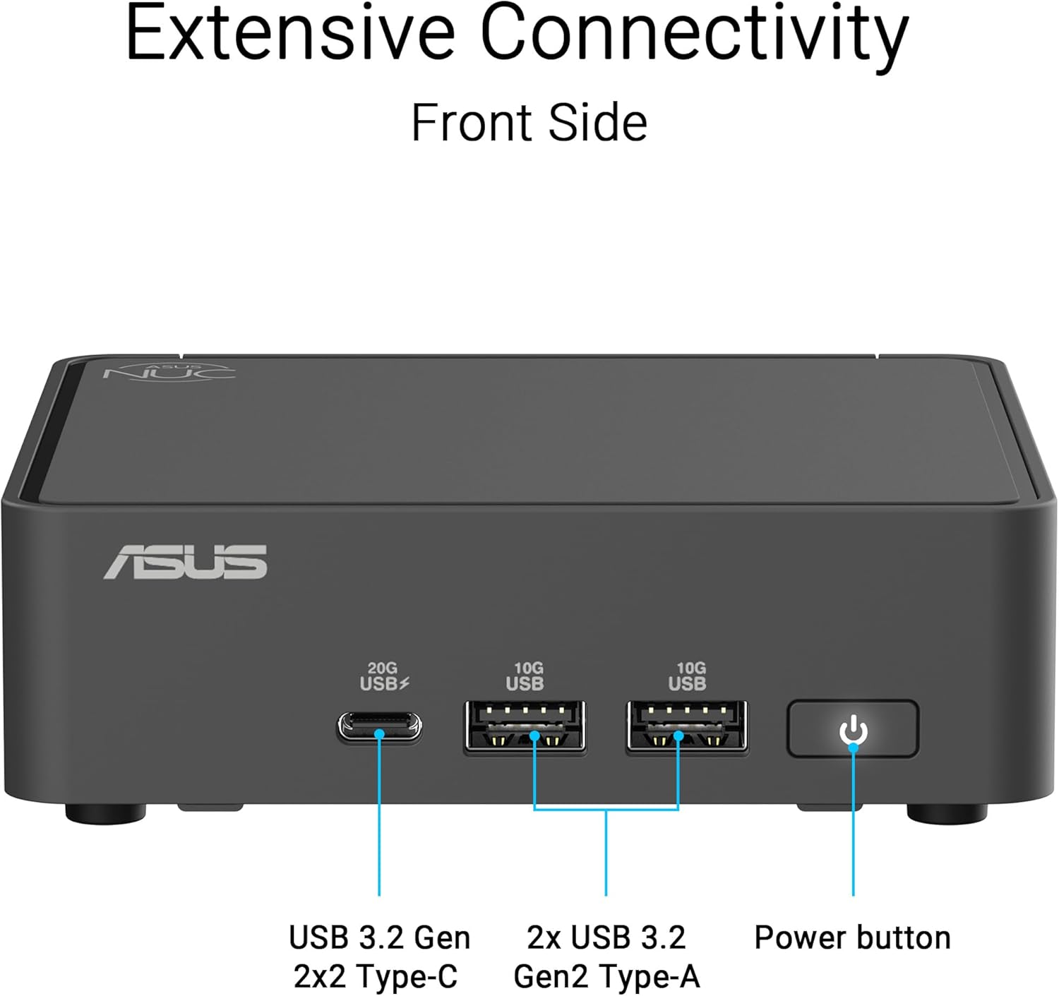 ASUS NUC 15 Pro Slim Barebones Mini PC with Intel Series 2 Core Ultra 5 225H, up to 96GB DDR5 RAM, Dual Storage, Thunderbolt™ 4, Wi-Fi 7 & Bluetooth 5.4, Toolless Chassis Access, VESA Mount Included