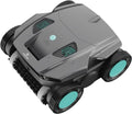 PoolMr Cordless Robotic Pool Cleaner-Pool Vacuum for In ground Pools with Wall Climbing-120 Mins Running Time, Smart Navigation, 20Gal/Mins Poweful Suction, for Most Pools up to 1,500 Sq.ft, Cyan