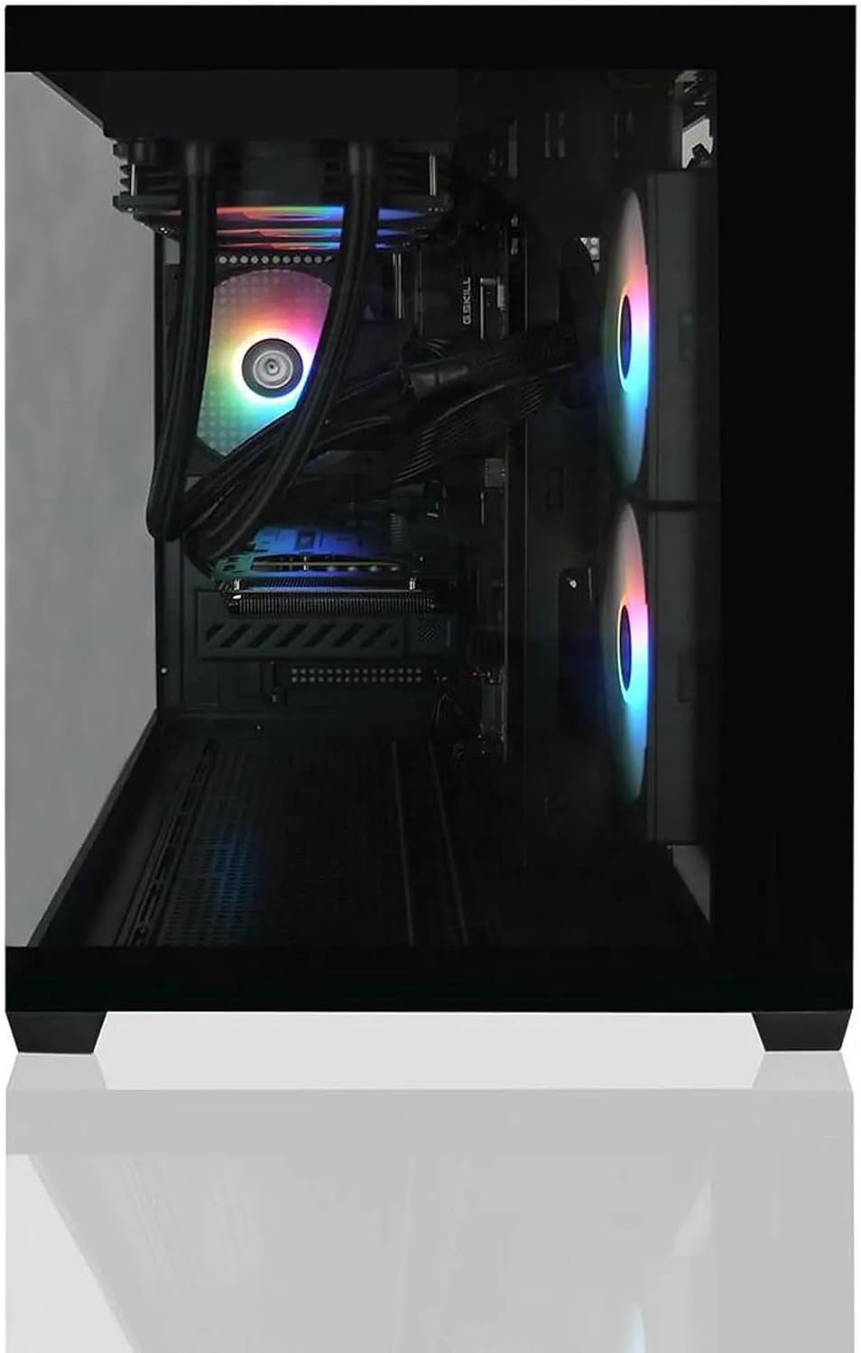 Hellfire Gaming PC AMD Ryzen 5 9600X ; RTX 5070 12GB; 16GB DDR5 RAM; 1 TB NVME M.2 SSD; 360mm AIO Liquid Cooler; ARGB Fans; WiFi/AC ; Dual Chamber Case; Windows 11 Home (96X 16GB | 5070)
