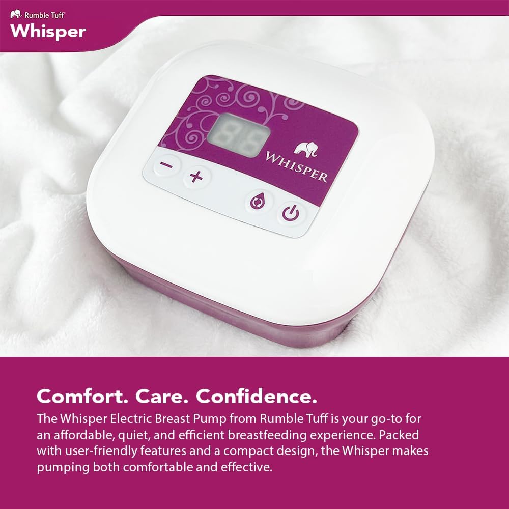 Rumble Tuff Whisper Electric Breast Pump with Flo-1 Collection Kits and Cooler Bag