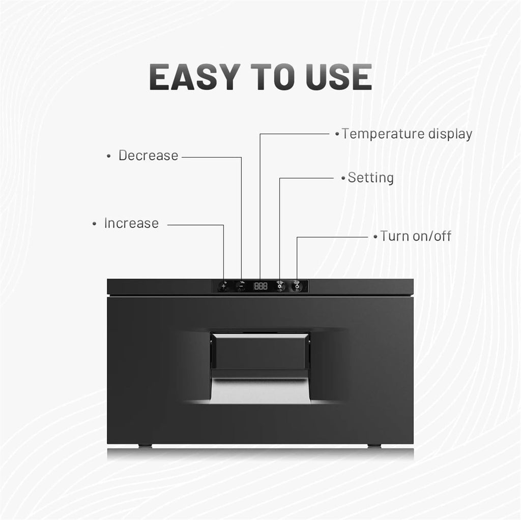 D30 RV Fridge Drawer Car Refrigerator Freezer AC DC Compressor Electric Portable Cooler 12V Fridge With Digital Display