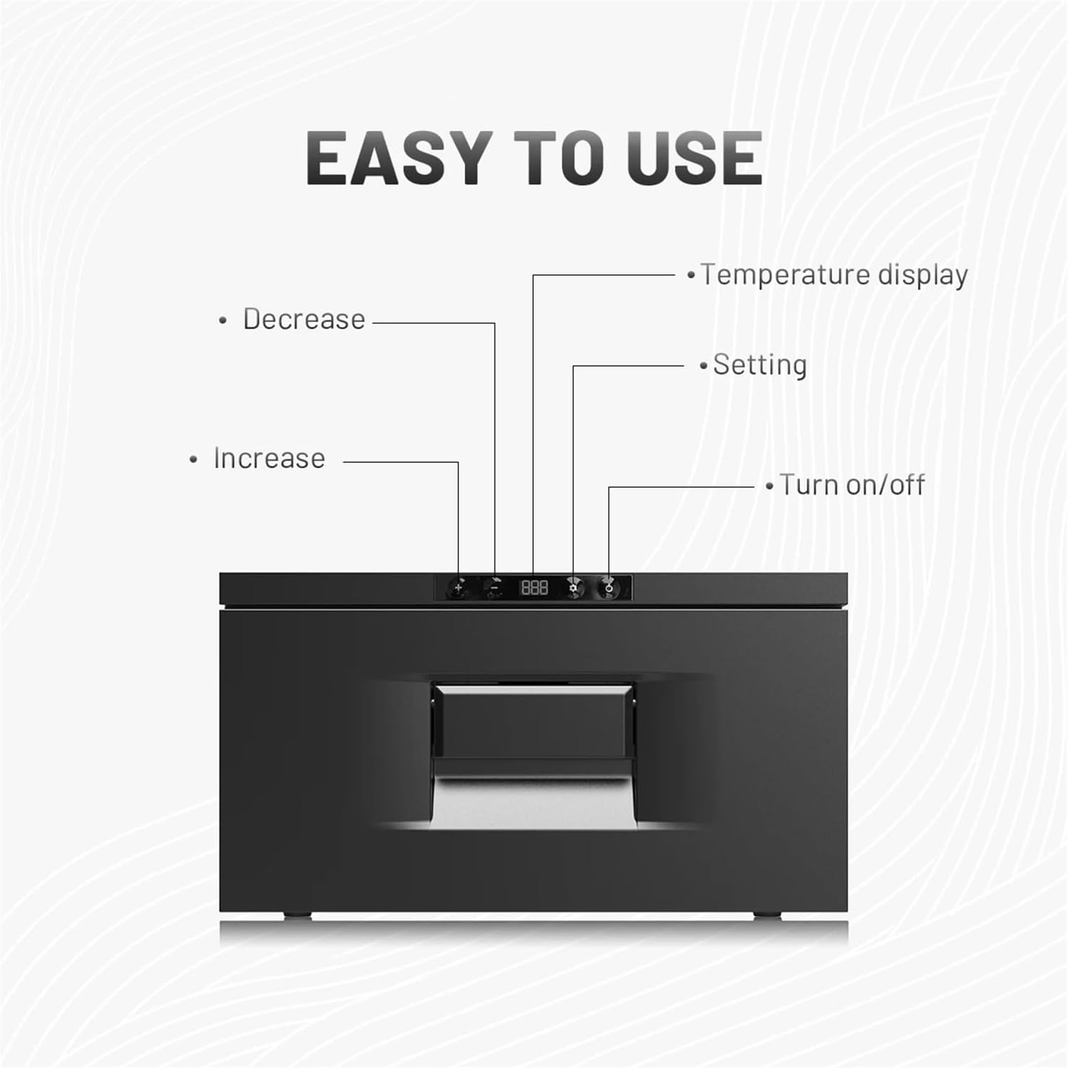 D30 RV Fridge Drawer Car Refrigerator Freezer AC DC Compressor Electric Portable Cooler 12V Fridge With Digital Display