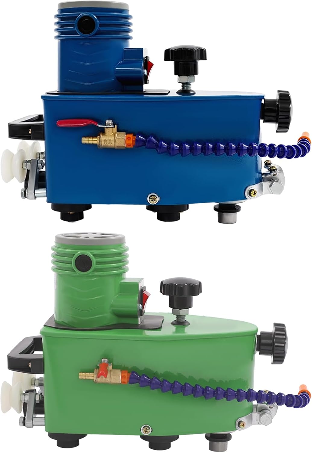 1100W Glass Edge Grinding Machine - Portable Electric Polisher for Beveling & Shaping Glass/Stone/Ceramic (3-20mm Thick), 8000RPM, 110V with Cooling Vents & Wheels (Green)