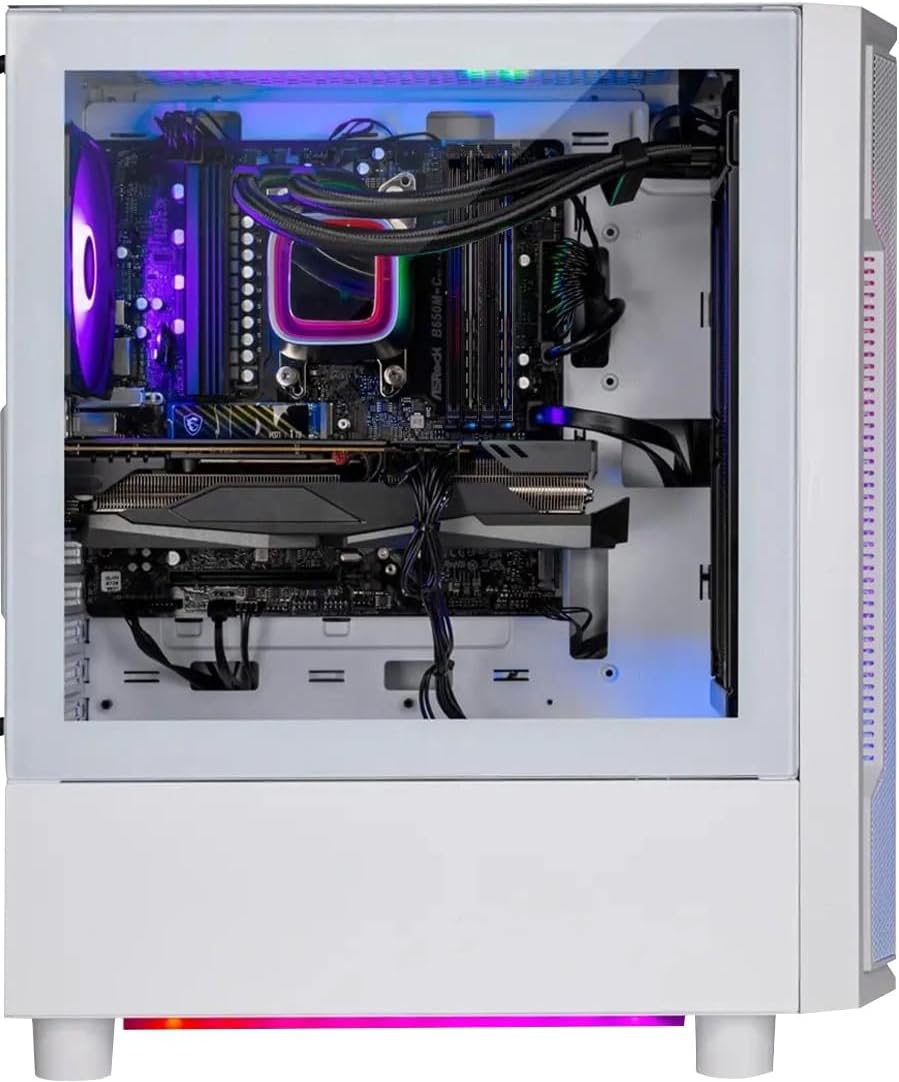 Skytech Gaming Archangel Gaming PC, Intel i7 14700F 2.1GHz, NVIDIA RTX 5060 Ti 16GB, 1TB Gen4 NVMe SSD, 16GB DDR5 RAM 6000, 650W Gold PSU, 360 ARGB AIO, Wi-Fi, Win 11, Desktop