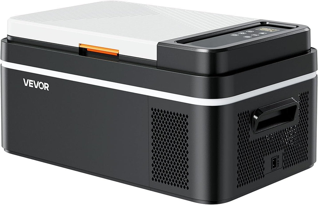 VEVOR Car Refrigerator, DC 12/24V AC100-240V Compressor Electric Cooler, -4°F to 68°F Car Fridge with APP Control, 21 QT Cars Freezer for RVs, Campsites, Boats, Camping, Fishing, 60W Portable Freezer