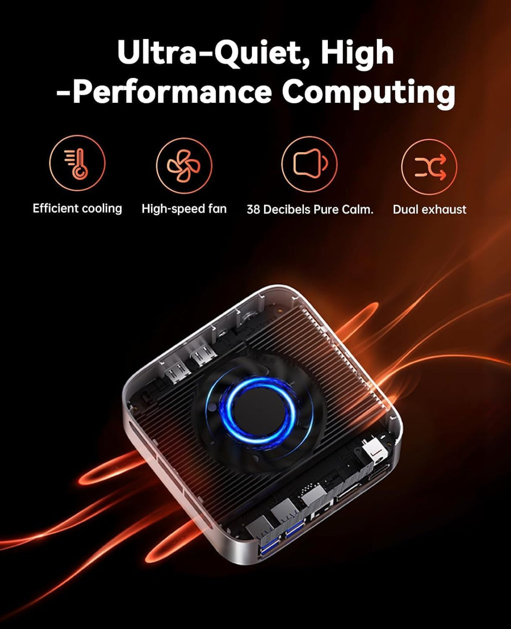 ACEMAGIC Mini PC Gaming AMD Ryzen 7 7735HS 11 Pro (Up to 4.75GHz) 24GB RAM 512GB SSD, Radeon Triple 4K Display Mini Computers Desktop Micro Small Pc for Gaming/Office 3.2Type-C/LAN 2.5G/BT5.2/WiFi 6