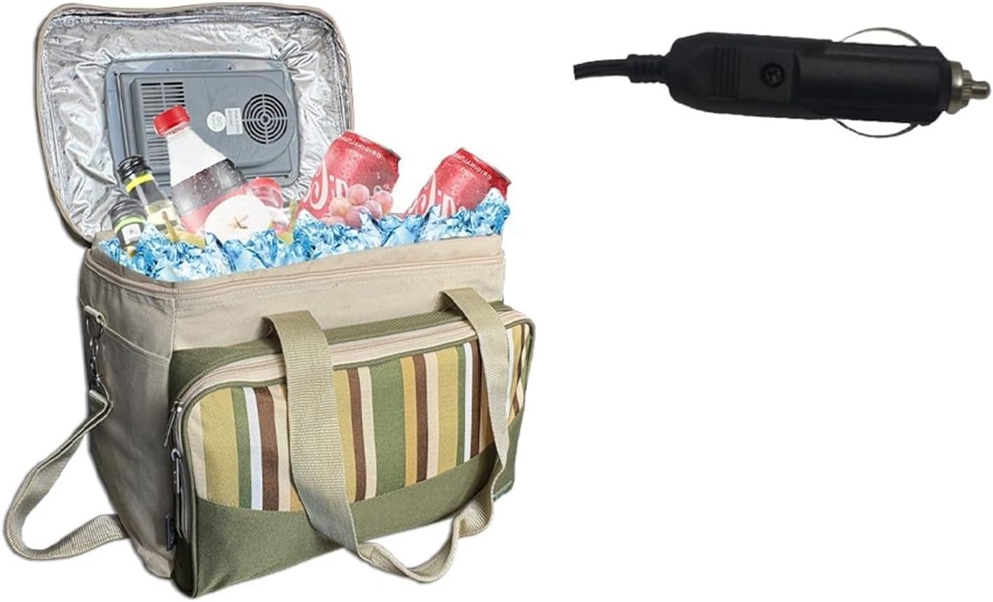 33L Portable Foldable Car Refrigerator Cooler Bag Semiconductor Refrigeration For Car Household Picnic Camping Essential(UK Car-Home 12-240V)