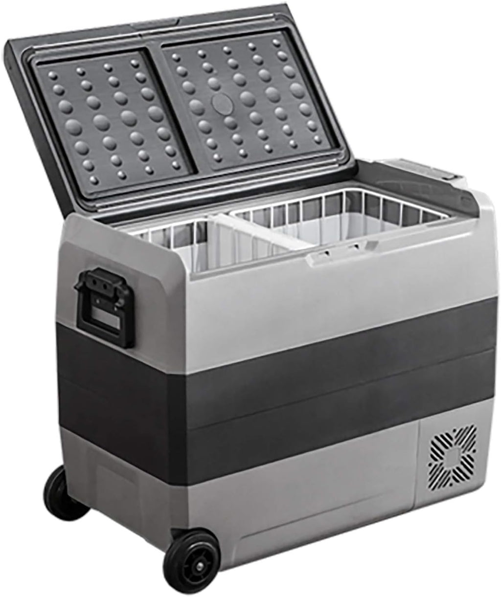 CSI Accessories W53 Black Ice Fridge Freezer 63 Quart Dual Zone Incl. 12V and 110V Cables