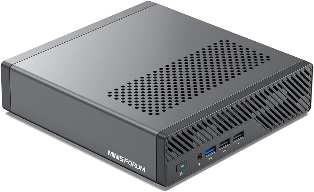 MINISFORUM MS-A1 Workstation Barebone Version Without CPU/RAM/SSD/OS, HDMI/DP/USB-C Triple Display Mini PC, 2x2.5G LAN Port, 4X PCIe SSD Slot, Support AMD AM5 Socket CPU/Discrete Graphics Cards