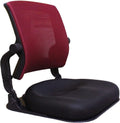 Patented Floor Chair with Back Support - Foldable Orthopedic Floor Chair for Adults/Children - Japanese Legless Seat for Meditation, TV, Pelvic Adjustment - Recliner with Back Support (Wine)