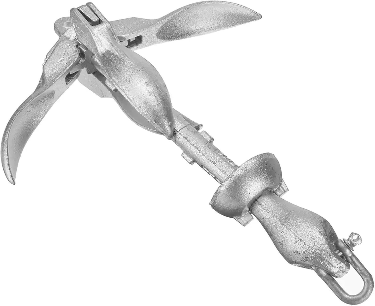 Folding Anchor, Cast Aluminum Boat Folding Grapnel Anchor Docking Hardware,for Small Boats Canoe Paddle Boards