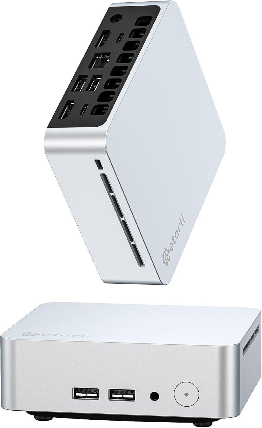 Getorli Mini PC AMD Ryzen 5 3550H (4C/8T, Up to 3.7GHz), 16GB DDR4 1TB NVMe SSD Desktop Computer, Support Triple Display 4K, WiFi 6, BT 5.3, Mini Desktop Computer for Business, Office, Education